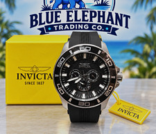 Invicta Pro Diver 28000 Black Dial Stainless Steel 50mm Chronograph Watch   picture