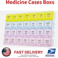 For Vitamins Extra Large Weekly Pill Organizer 2 Times A Day Medicine Cases Boxs picture