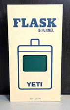 Yeti Pocket Flask & Funnel -7oz/207mL, Black Forest Green, New & Sealed picture
