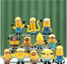 12pcs PVC For Kids MiniToy Birthday Gift Minions Models Cake Décor, Style B picture