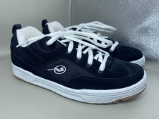 RARE VINTAGE 2001 Vans Graph Chunky Fat Tongue Skate Shoes Black suede men’s 9.5 picture