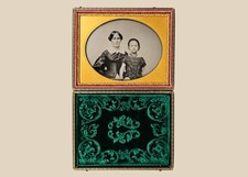 Mid-19th Century Cased Ambrotype Portrait of a Woman & Child | E. Renard Artiste picture