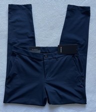 Lululemon Pants Mens 34 ABC Slim Fit Warpstreme Trouser Navy Blue NWT picture