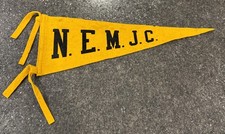 Vintage N.E.M.J.C Indiana Wesleyan University Felt Pennant 14