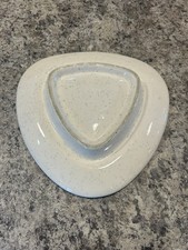 Vintage MCM ROMCO Ceramic Ashtray Green Drip Glaze USA picture