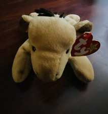 Ty Beanie Babies Crunch the Shark Plush Beanbag w/ Tag 1996 Vintage picture