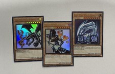 Yugioh Blue Eyes, Red Eyes, Dark Magician Ultra Rare Ra05 NM picture