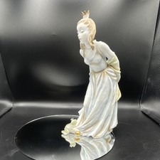 Rosenthal Aqua Gold Porcelain  Princess Figurine Germany L F Gronau please read picture