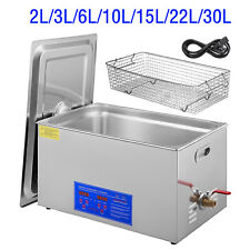 Ultrasonic Cleaner 3L/6L/15L/22L/30L Cleaning Equipment Industry Heated w/Timer picture
