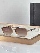 Cazal 757 Retro Pilot Sunglasses Double Bridge Gold Frame Gradient Lens picture