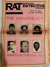 RAT Subterranean News Feb 21-27 1969 Abbie Hoffman Jerry Rubin Yippie Conspiracy picture