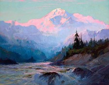 Sydney Laurence Mount McKinley Denali Alaska Mountain Tonalist Landscape picture