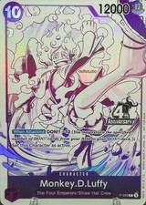 • Monkey.D.Luffy • P-099 Alt Art Gear 5 Holo Anniversary  Promo One Piece TCG NM picture