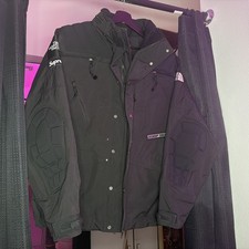 The North Face x Supreme Men's Hooded Full Zip Jacket Black/Gray Logo picture