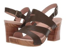 Dansko Womens Ashlee Sandal Burnished Calf Olive 3320-281500 picture