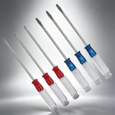 6Pcs Magnetic Screwdriver Set, Phillips & Flat Head, Non-Slip Handles, Home Repa picture