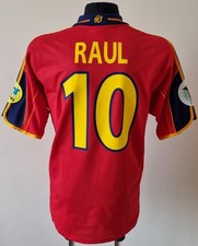 Spain 1999 - 2001 Home football Adidas shirt #7 Raul size L Adult picture