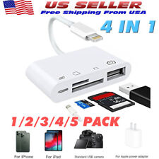 4 in 1 to Card Reader Adapter USB Camera Micro SD Memory Slot for iPhone iPad picture