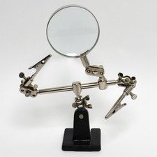 Helping Third Hand Magnifier Stand Soldering Clamp Holder Alligator Clip Tool picture