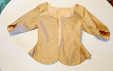 18th C. Colonial Jacket Ladies' Silk Reenactor 250 Revolutionary War DAR Costume picture