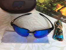 Maui Jim B407-11 Ho'okipa Sunglasses Hawaii Polarized Lenses Grey Frame / Blue picture