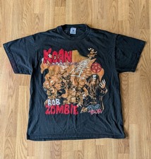 Vintage 1999 Korn Rob Zombie Follow The Leader Tour T Shirt Sz Large picture