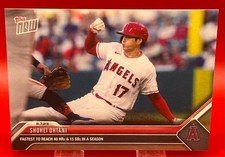 Shohei Ohtani 2023 Topps Now Fastest To 40 HRs & 15 SBs #672 LA Angels Dodgers picture