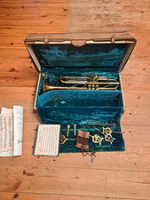 Rare Vintage 1950 Holton Stratodyne Model 49 Trumpet Kit - Elkhorn WIS SN 206675 picture