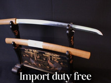 Bishu-osafune Sukemitsu Antique Japanese Sword Wakizashi Shirasaya 19.92