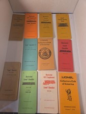 11 Vintage Lionel Checklists Price Guides LCCA Rosters 1967-1978 Train Lot picture
