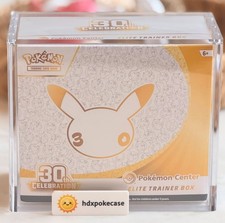 Pokemon ETB Acrylic Display Case Magnetic Lid Protector - Elite Trainer Box picture