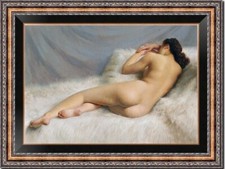 Hand painted Original Oil Painting art female nude on Canvas 24