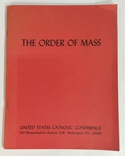 Vintage 1970 The Order Of Mass US Catholic Conference Vatican II Pope Paul VI picture