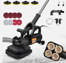 3800W 4 Head Concrete Floor Grinder w/ Long Handle Dust Shroud Grinding Machine picture