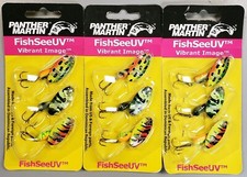 3-Panther Martin Trout Bass Spinners 1/8 Oz  FishSeeUV™ Vibrant Image™ 3-3Pack picture