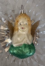 Vintage Astor Baumschmuck German Glass Angel Christmas Ornament picture