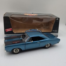 Ertl American Muscle 1969 Plymouth Road Runner Jamaica Blue 1:18 Scale Diecast picture