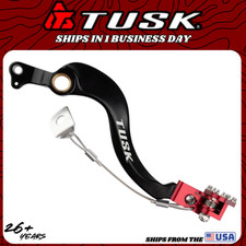 Tusk Brake Pedal 2002–2007 Honda CR250R CR 250R Foot Lever Black Red Aluminum picture