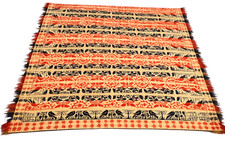 Antique Benjamin Kiehl Jacquard Coverlet 1837 Ohio Doves Tulip Acorn Named 84x87 picture