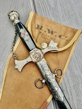 Vintage Masonic Knights Templar St Johns Commandery # 1 Sword GREAT CONDITION picture