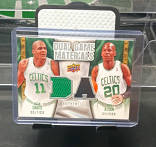 Upper Deck 2009-10 Dual Game Materials Glen Davis Ray Allen Celtics #DG-AD picture