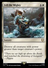Fell the Mighty 0167 Non Foil Rare LOTR Commander MTG Near Mint picture