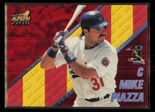1998 Pacific Aurora #31 Mike Piazza Pennant Fever Red picture