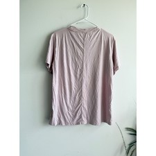 Lululemon Love Crew Short Sleeve T-Shirt Pink Pima Cotton SeaCell Size 6 picture