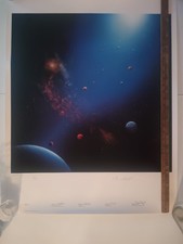 Ron Russell Cosmic Art Space Poster Signed 1987 Numbered #524/750 33