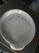 Rest in Grease Ceramic Spoon Rest 5