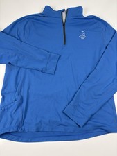 Levelwear Pinehurst 1895 Golf Pullover Mens L Blue 1/4 Zip Performance Jacket picture