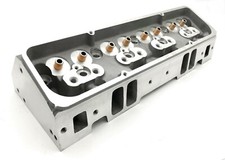 SB Chevy Aluminum Cylinder Head 195cc 64cc Bare Straight Plug SB SBC 350 383 400 picture