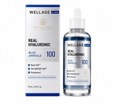 2-PACK BUNDLE WELLAGE Real Hyaluronic BLUE Ampoule 100 - 2.53 oz - picture
