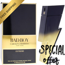Bad Boy Extreme by Carolina Herrera Eau De Parfum 3.4 oz New In Box picture